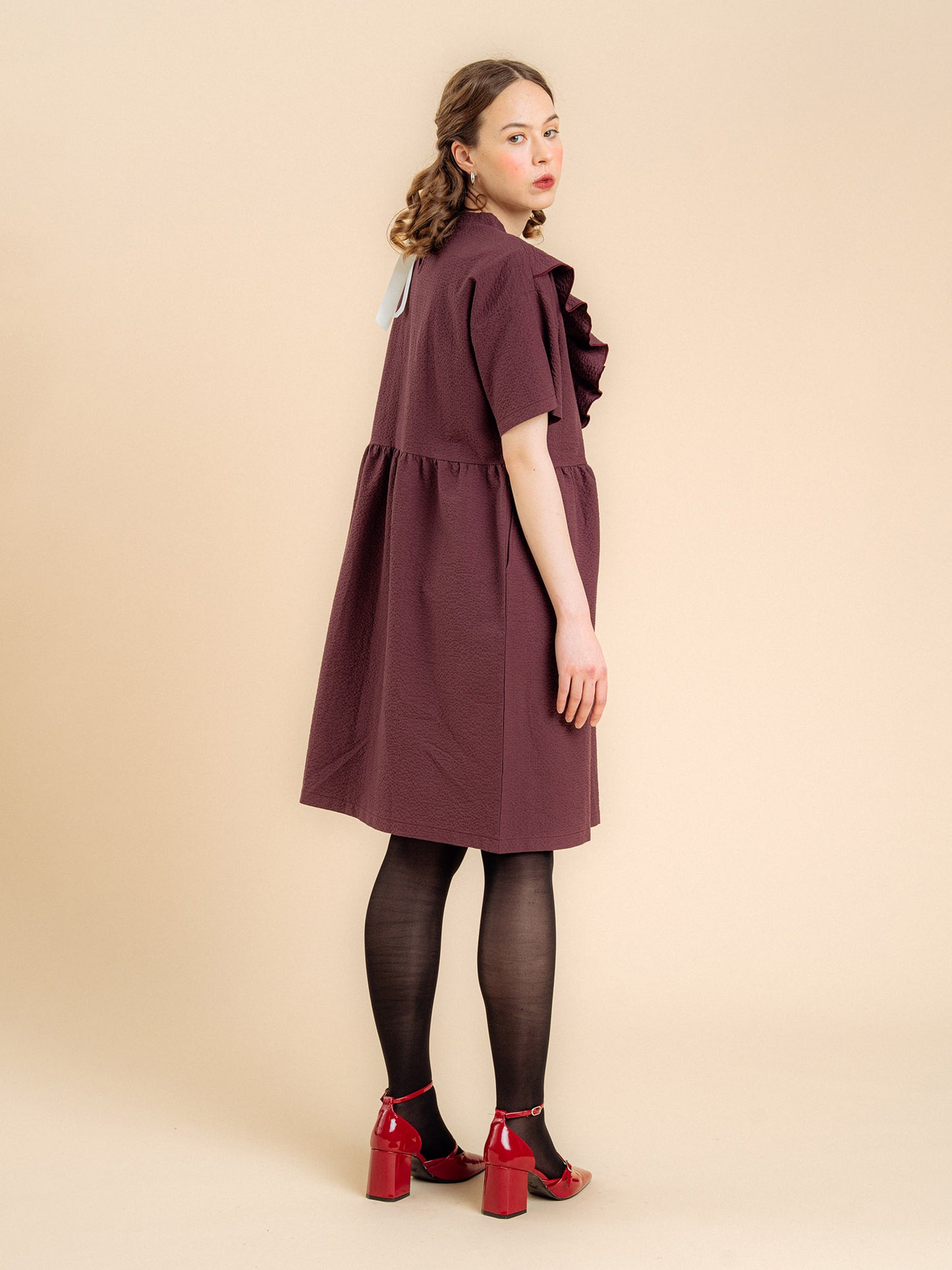Aarre Leea Dress Burgundy