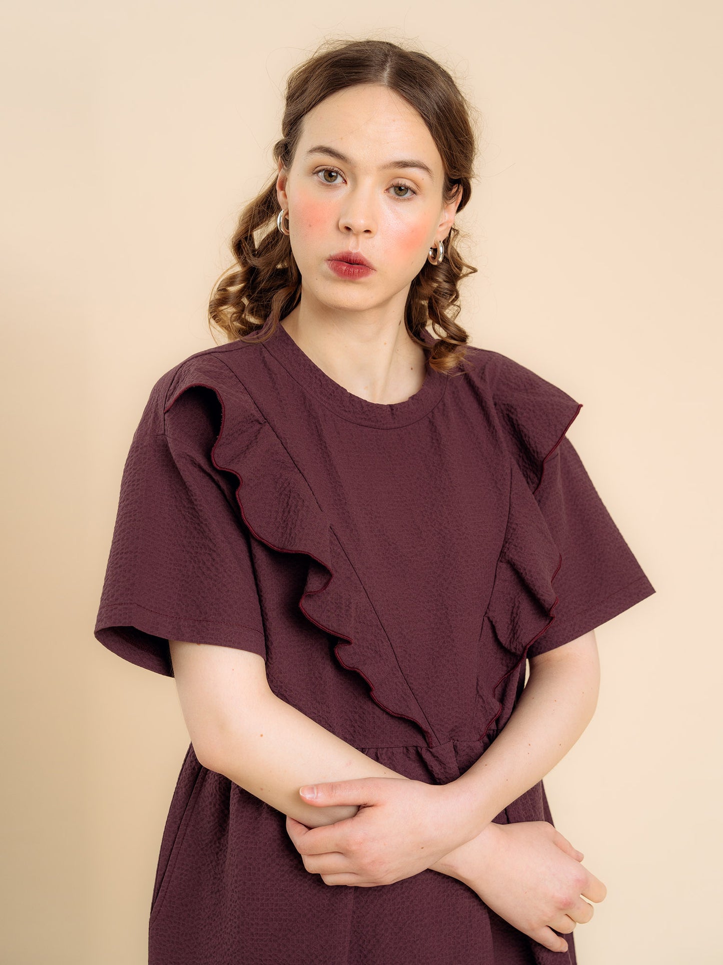 Aarre Leea Dress Burgundy