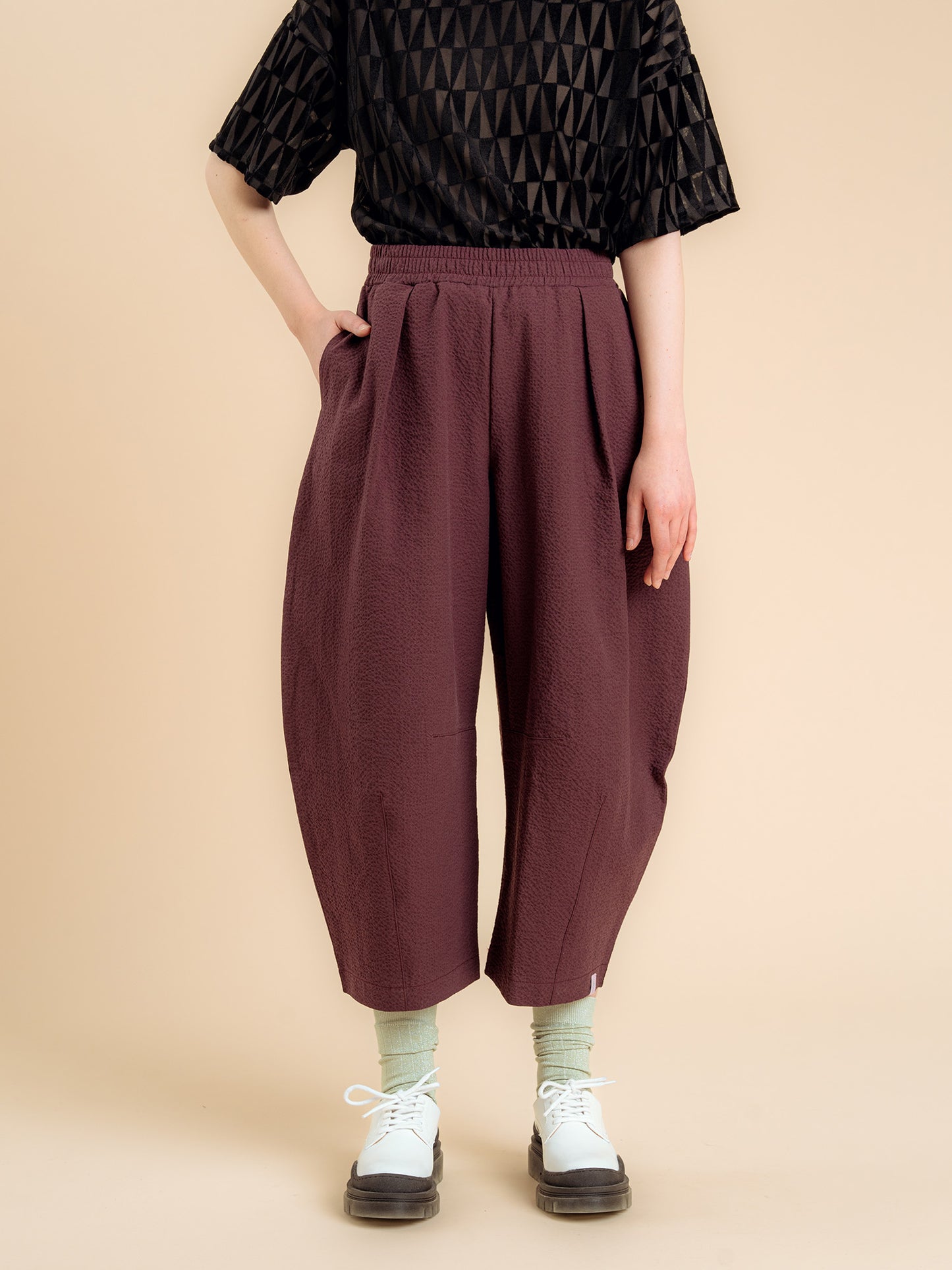 Aarre Magda Housut Burgundy