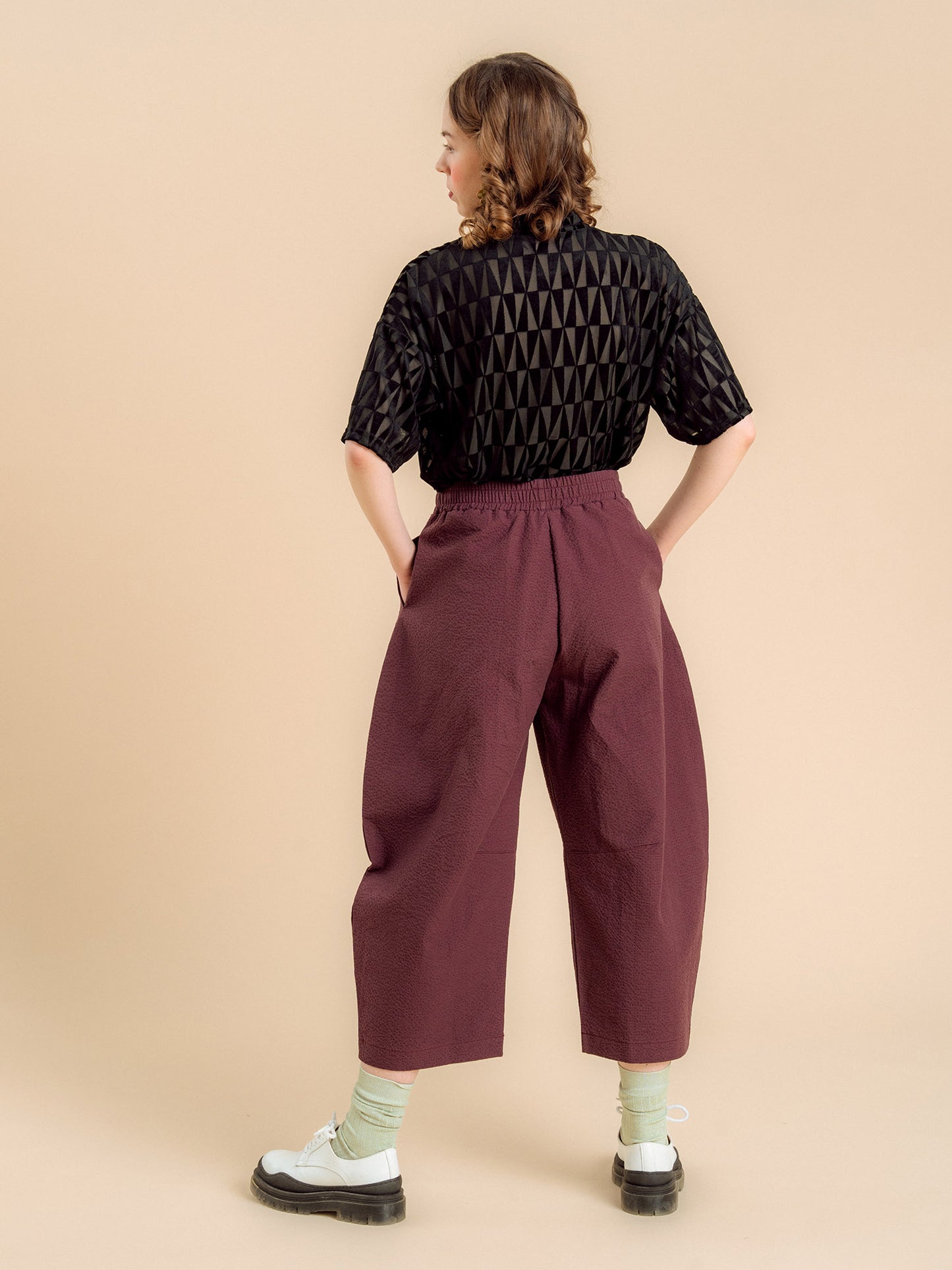 Aarre Magda Housut Burgundy