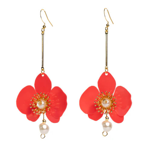 Upcycle With Jing - Butterfly Orchid Pearl Earrings