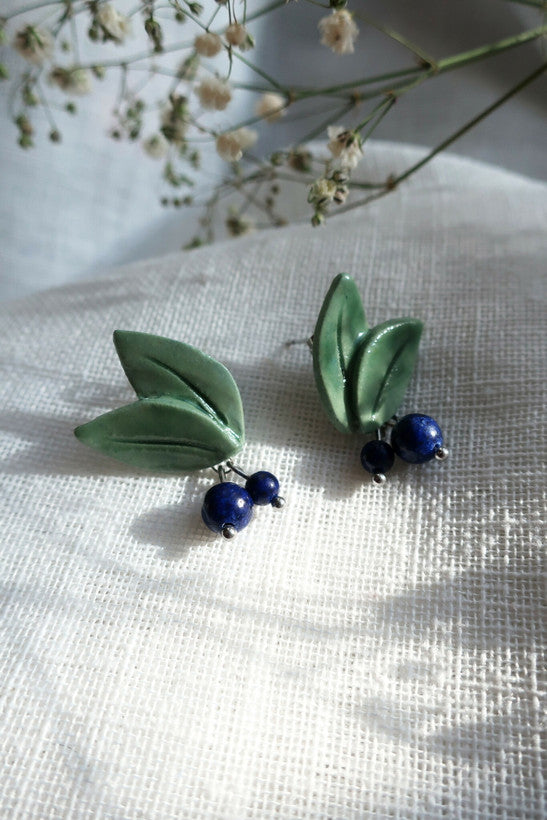 Titiduu Mustikka Ceramic Earrings