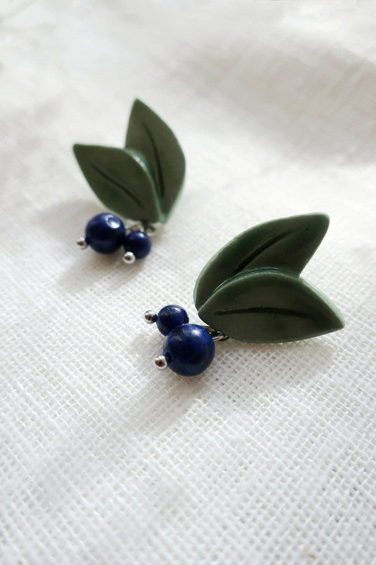 Titiduu Mustikka Ceramic Earrings