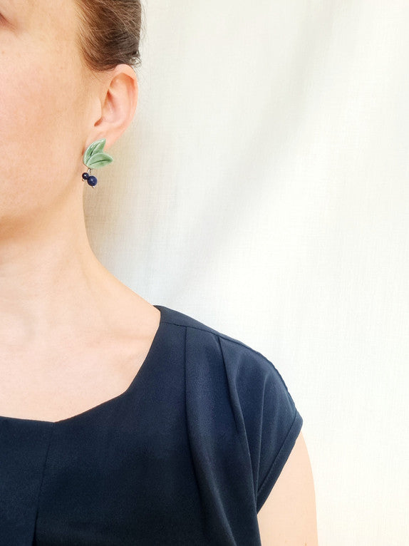 Titiduu Mustikka Keramiikkakorvakorut