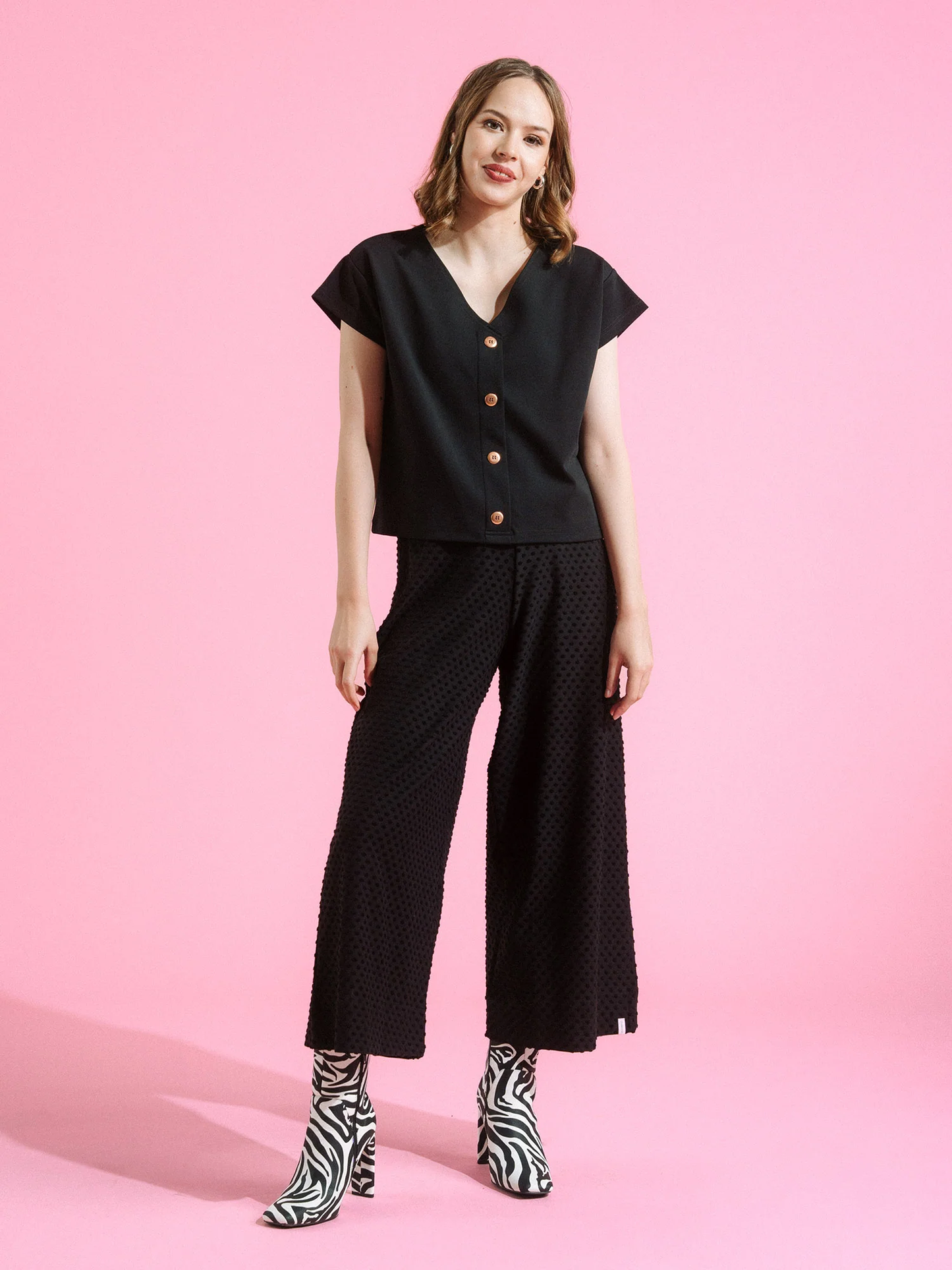 Aarre Alex Culottes Pants - Black Dot