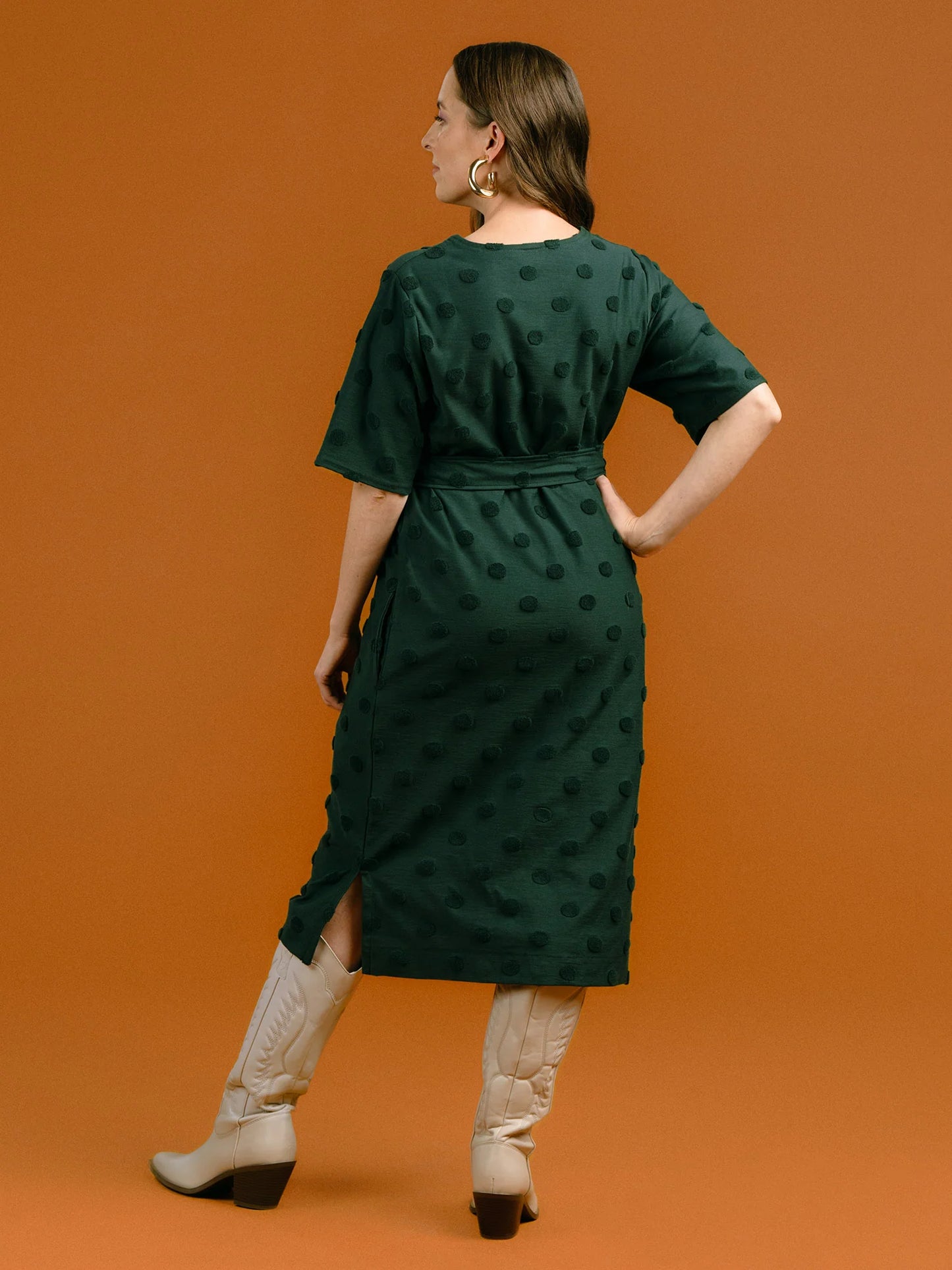 Aarre Guadalupe Dress - Green Big Dot