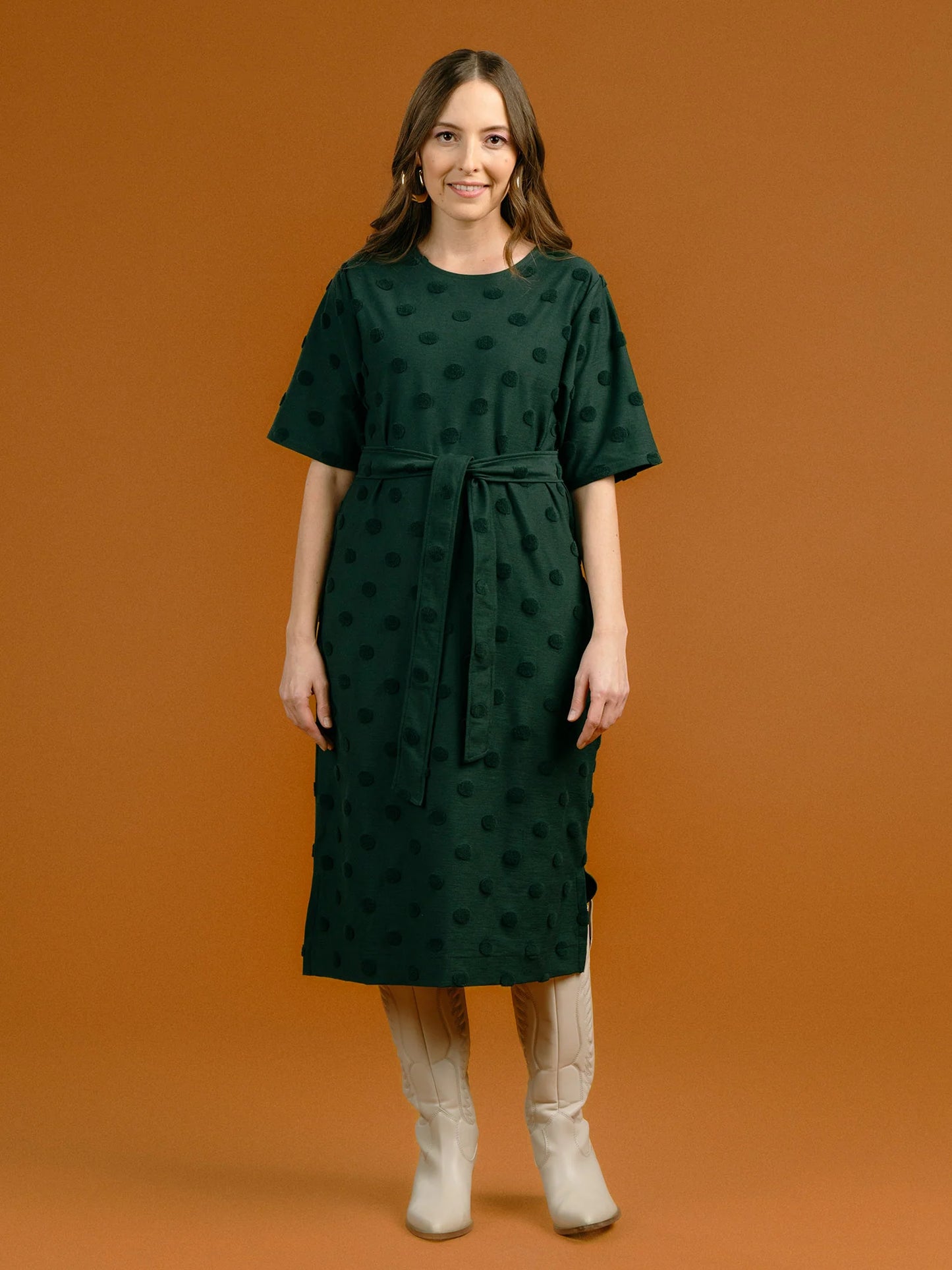 Aarre Guadalupe Dress - Green Big Dot