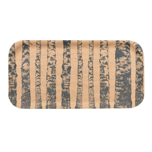 Marjaana Niskanen Tray Favorite Tree Birch - Rectangular Wood Tone