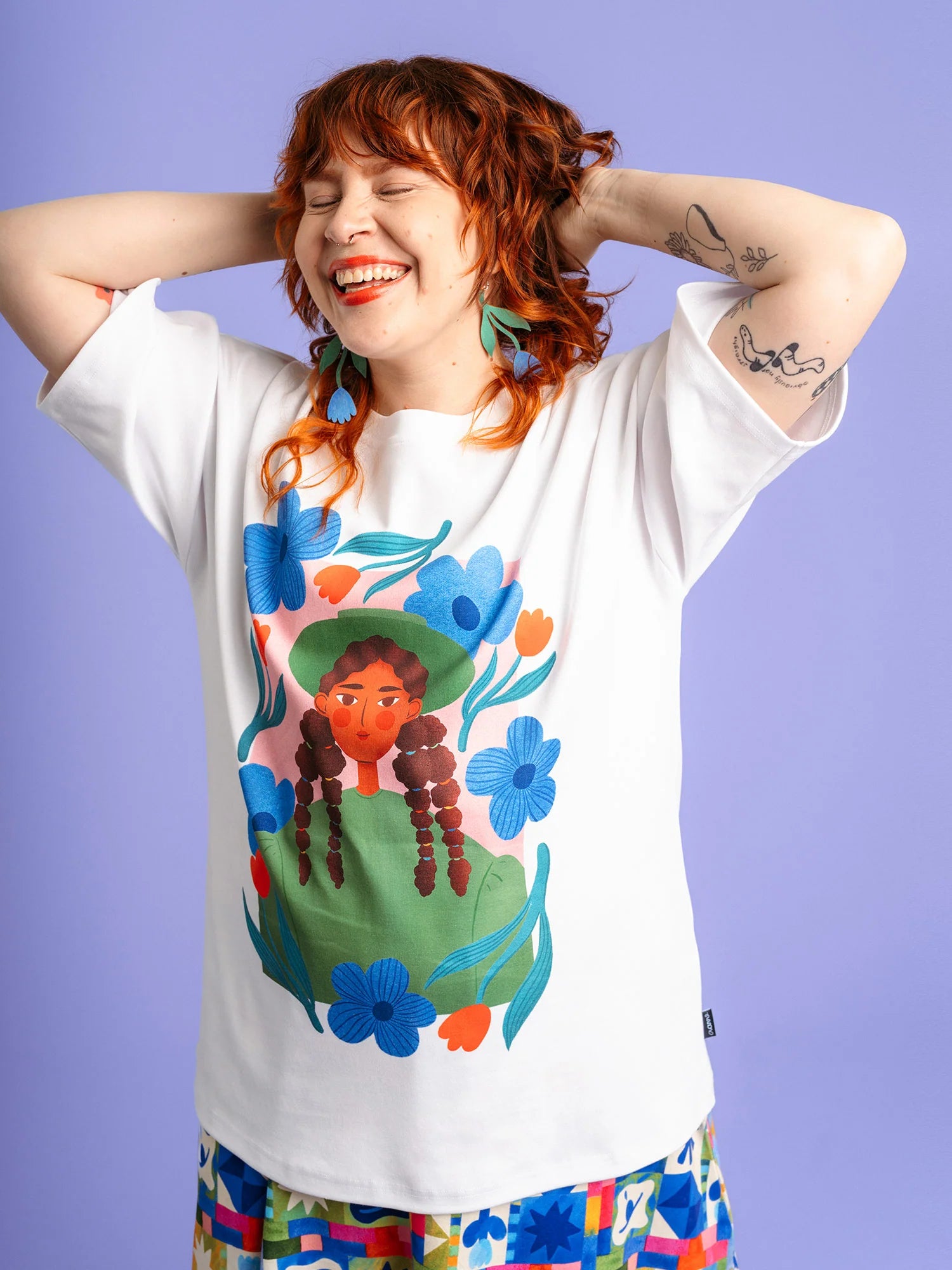 Aarre Queen T-Paita - Blossom White