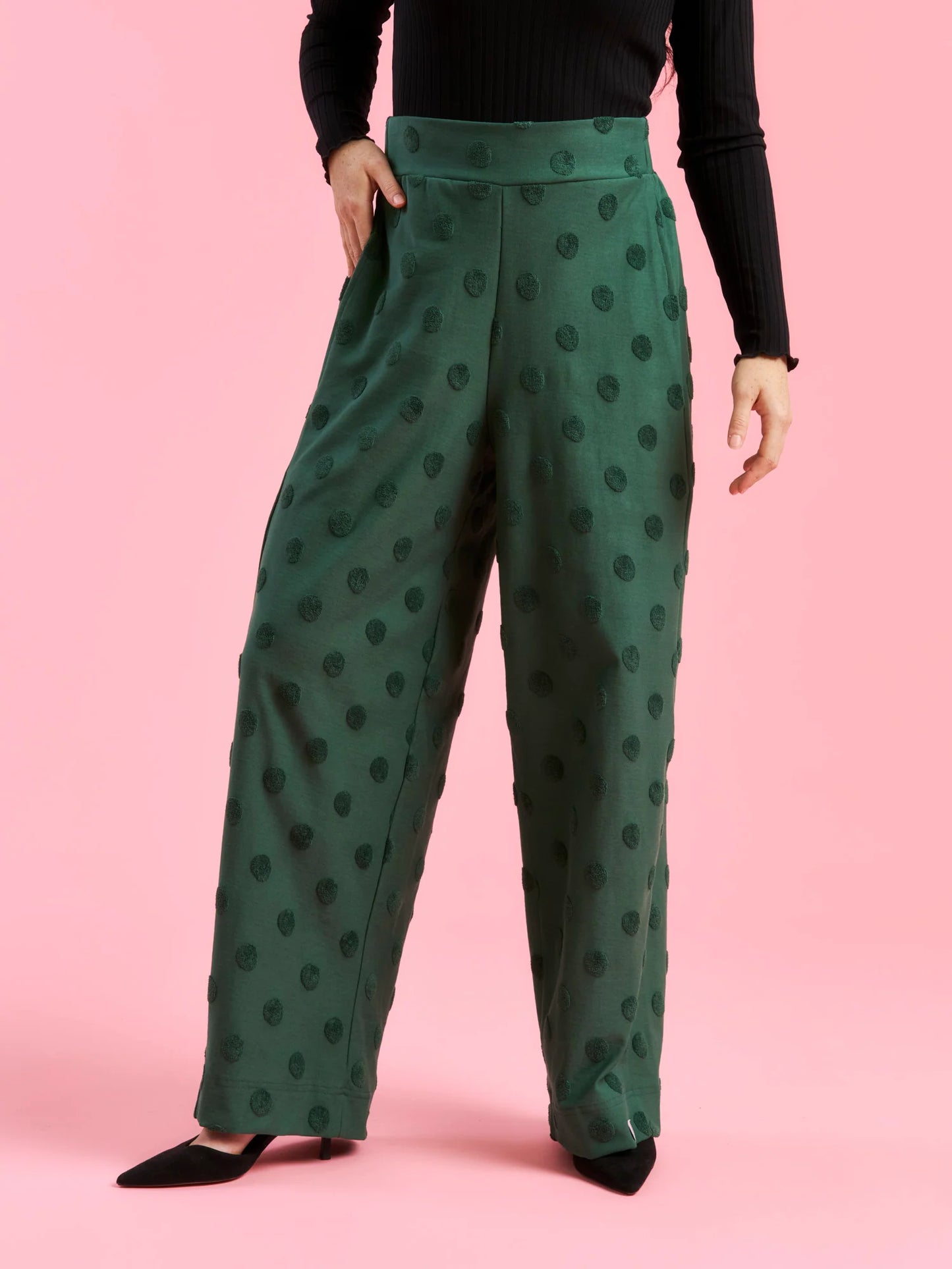 Aarre Madeline Pants Green Big Dot 