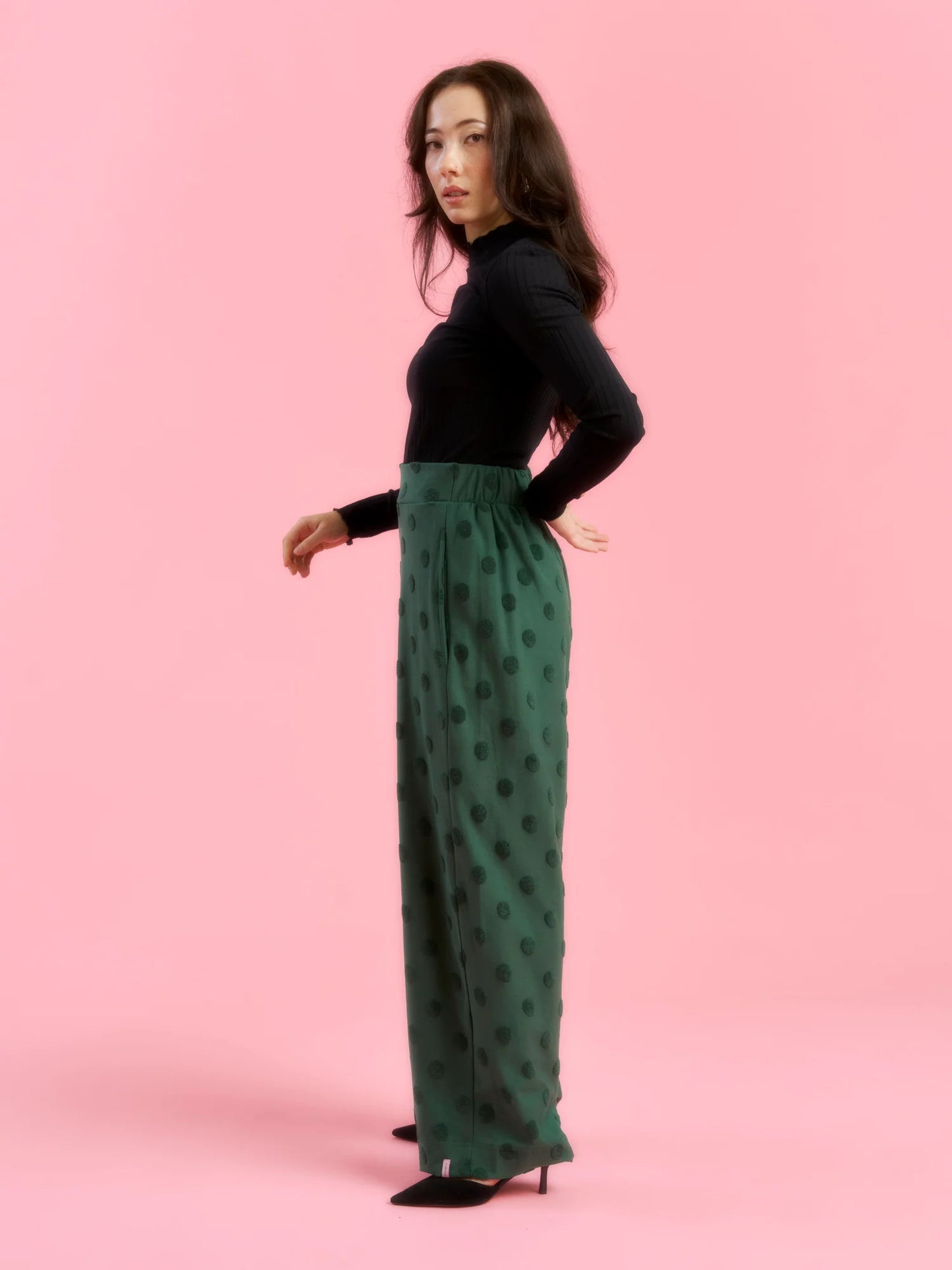 Aarre Madeline Pants Green Big Dot 
