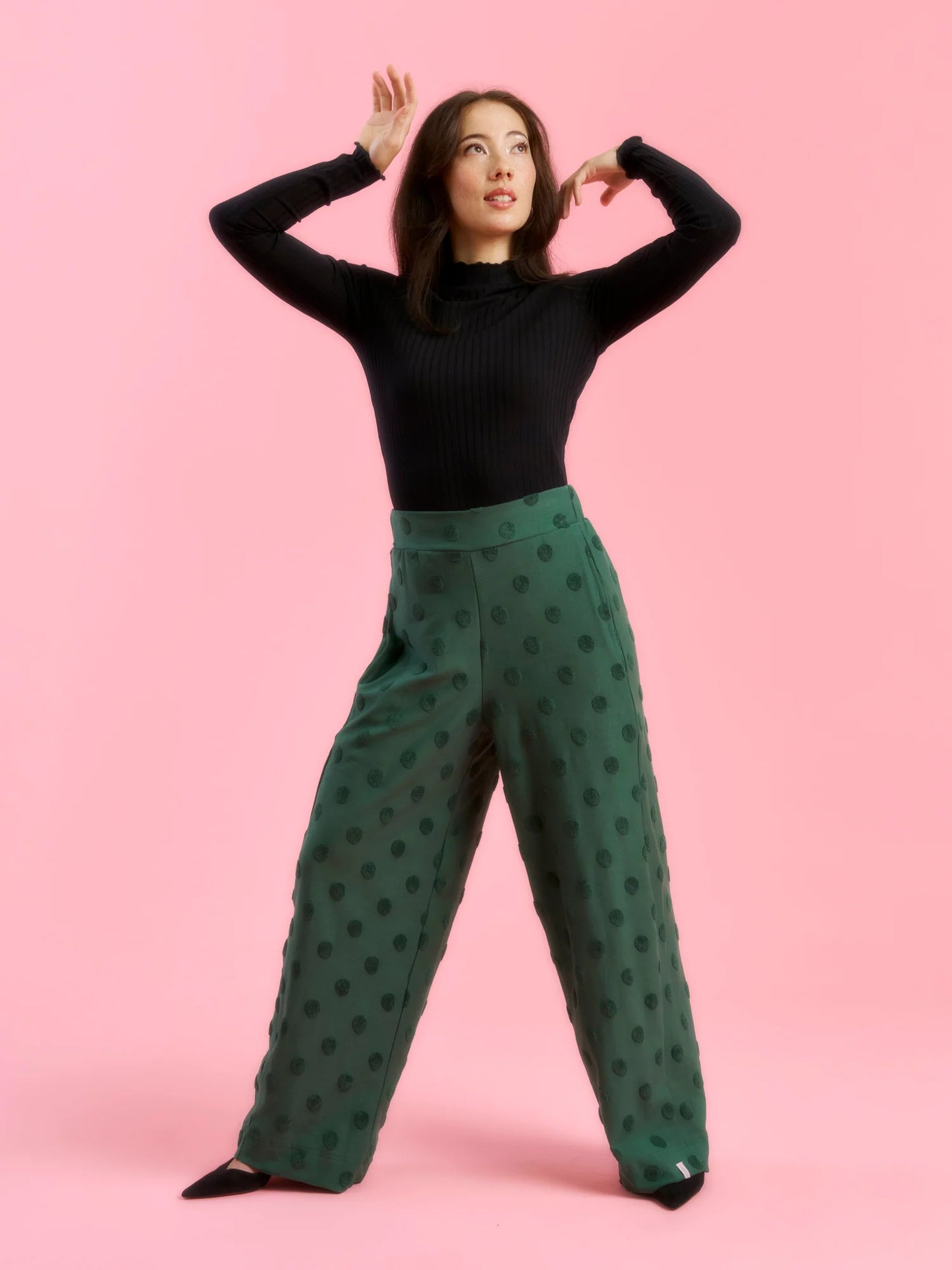 Aarre Madeline Pants Green Big Dot 
