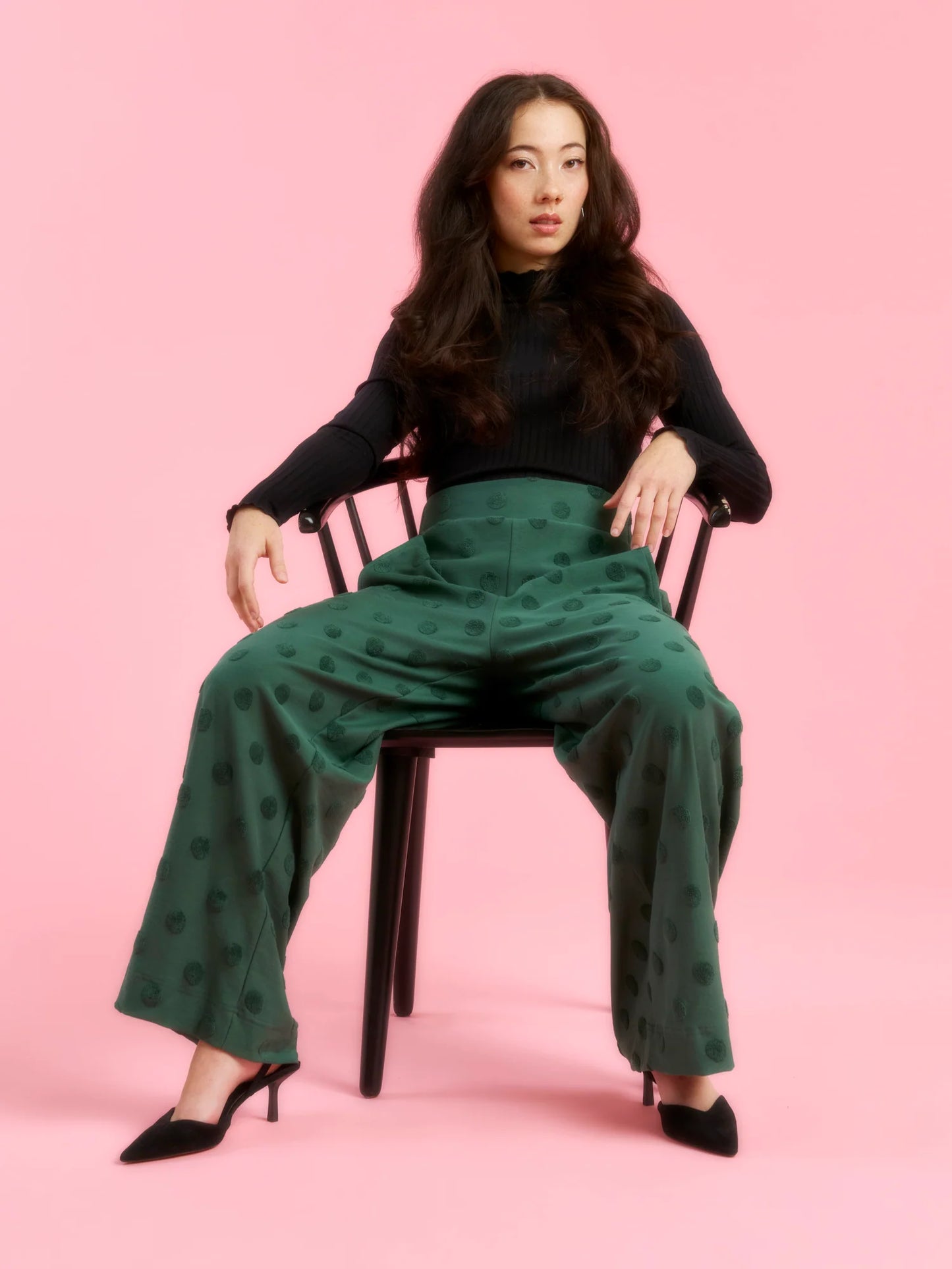 Aarre Madeline Pants Green Big Dot 