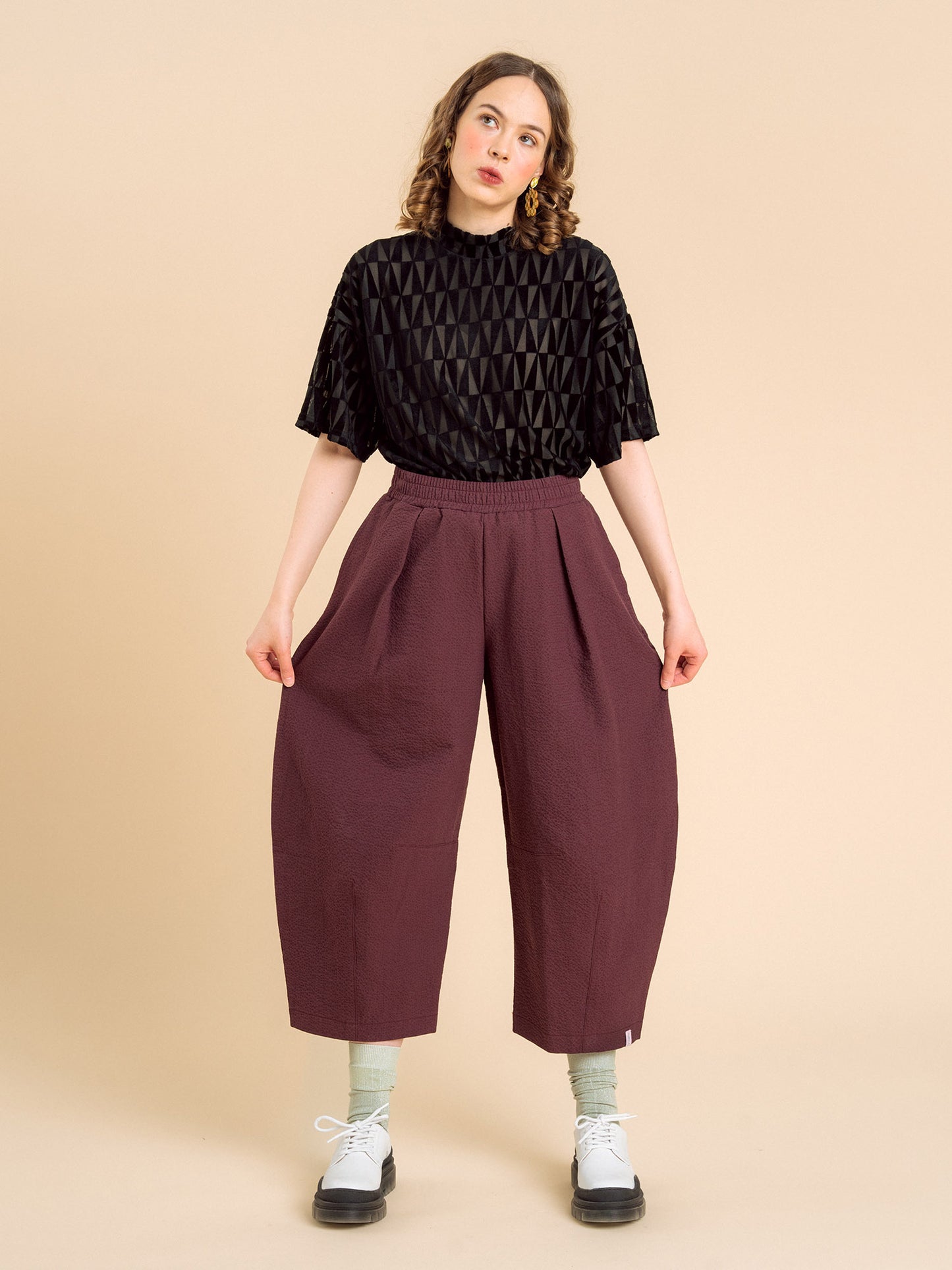 Aarre Magda Housut Burgundy