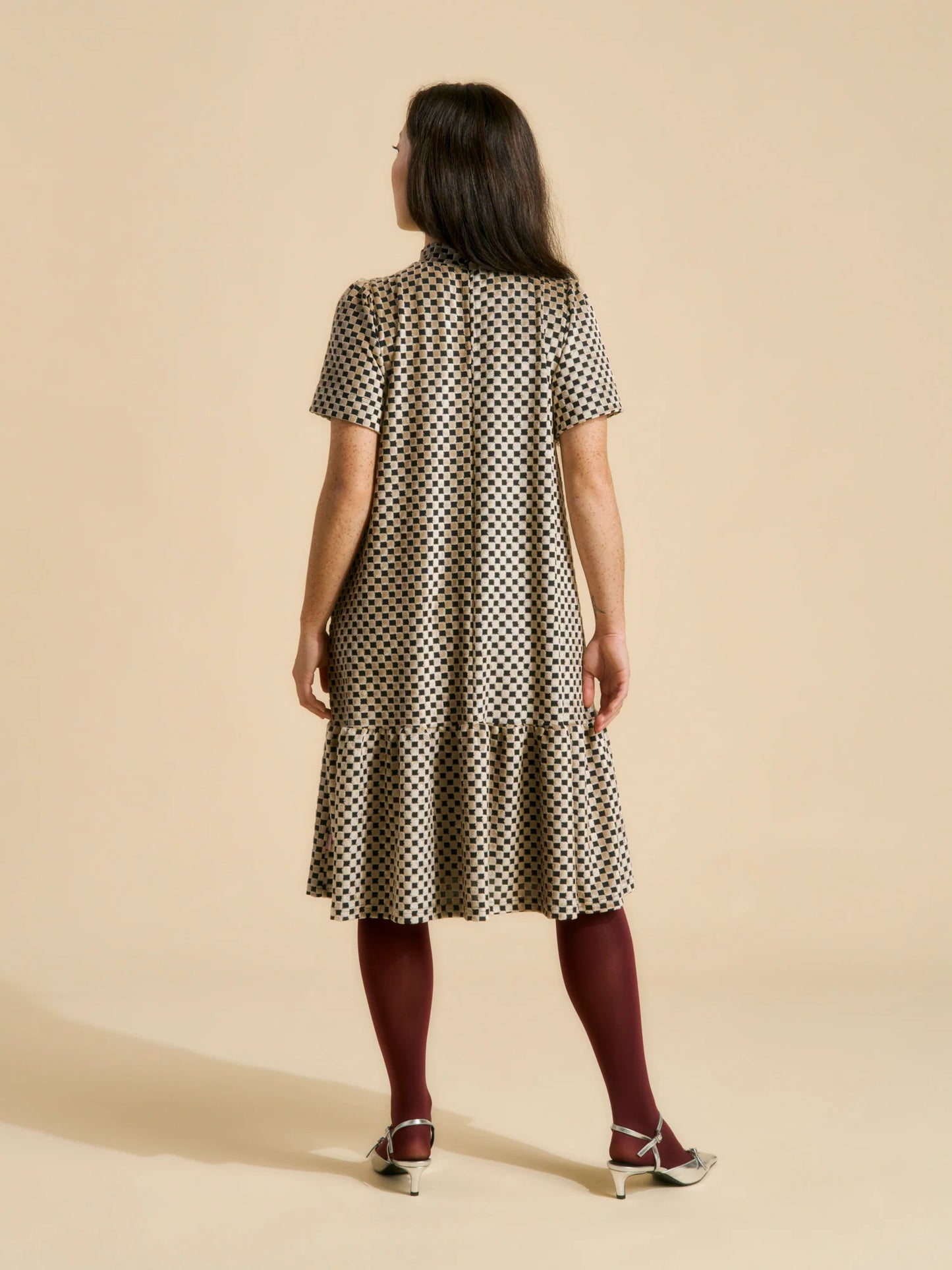 Aarrelabel Montana Dress Almond Chess