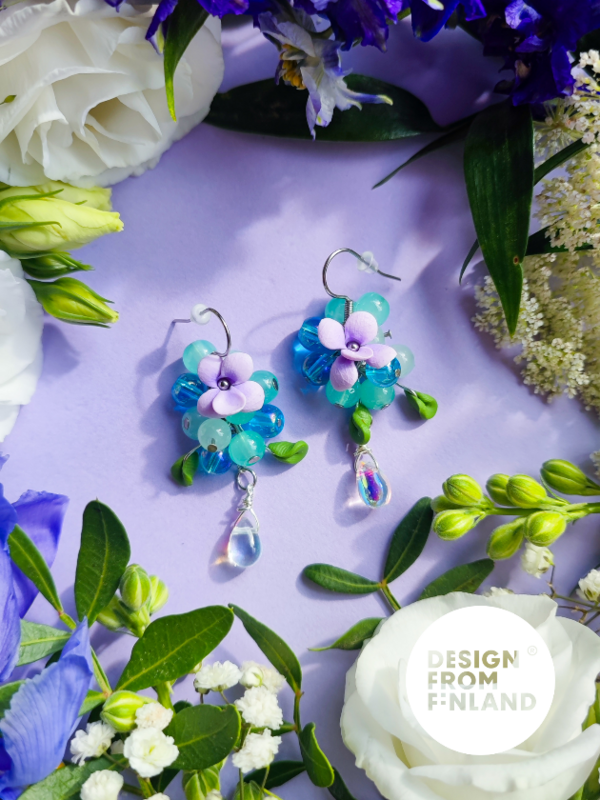 Daughter Of The North Forest Pansy Earrings Small