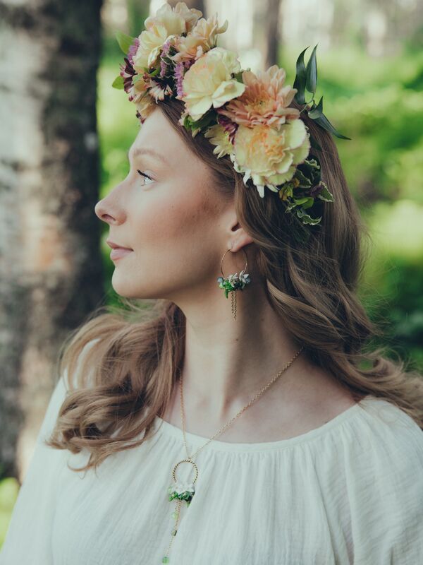 Daughter on the North Forest Star Hoop Earrings