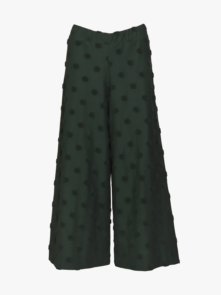 Aarre Alex Culottes Housut - Green Big Dot