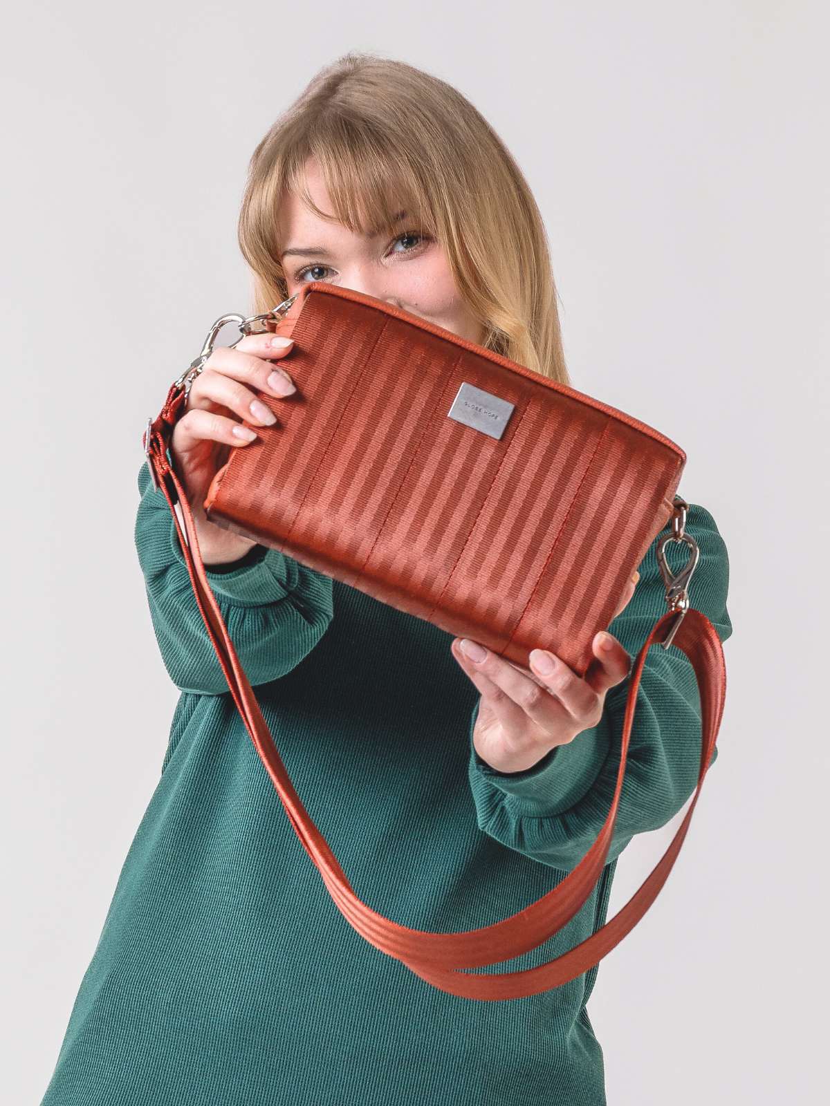 Globe Hope Baptism Bag - Terracotta